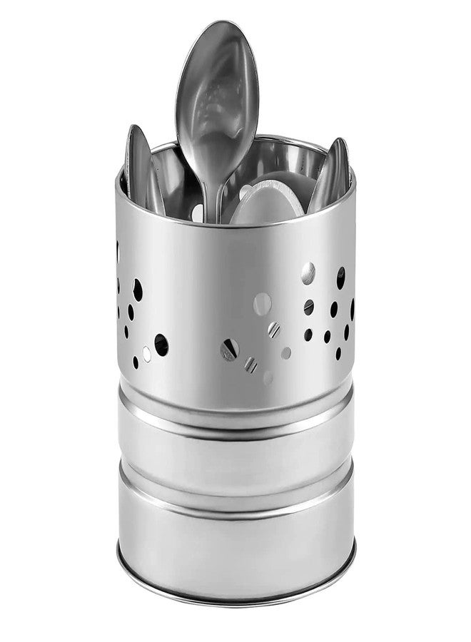 JEMEI Cutlery Holder for Dining table spoon holder for table Draining Tableware -Spoons Fork Stand Chammach Stand Spoon Holder for Kitchen Cutlery Spoon Stand Organizer for Dining Table - Image 2